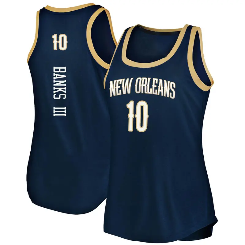 Fast Break Navy James Banks III Women's New Orleans Pelicans Fanatics Branded 2019/20 Tank Jersey - Icon Edition
