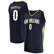 Fast Break Navy Karlo Matkovic Youth New Orleans Pelicans Fanatics Branded Jersey - Icon Edition