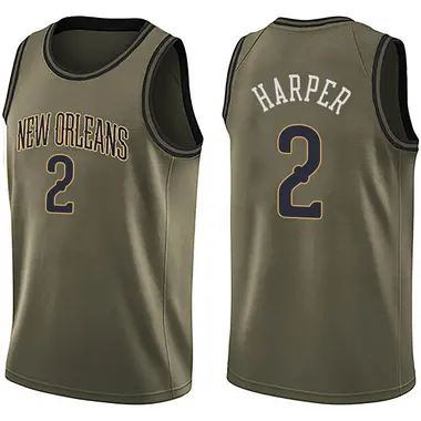 Swingman Green Jared Harper Youth New Orleans Pelicans Nike Salute to Service Jersey
