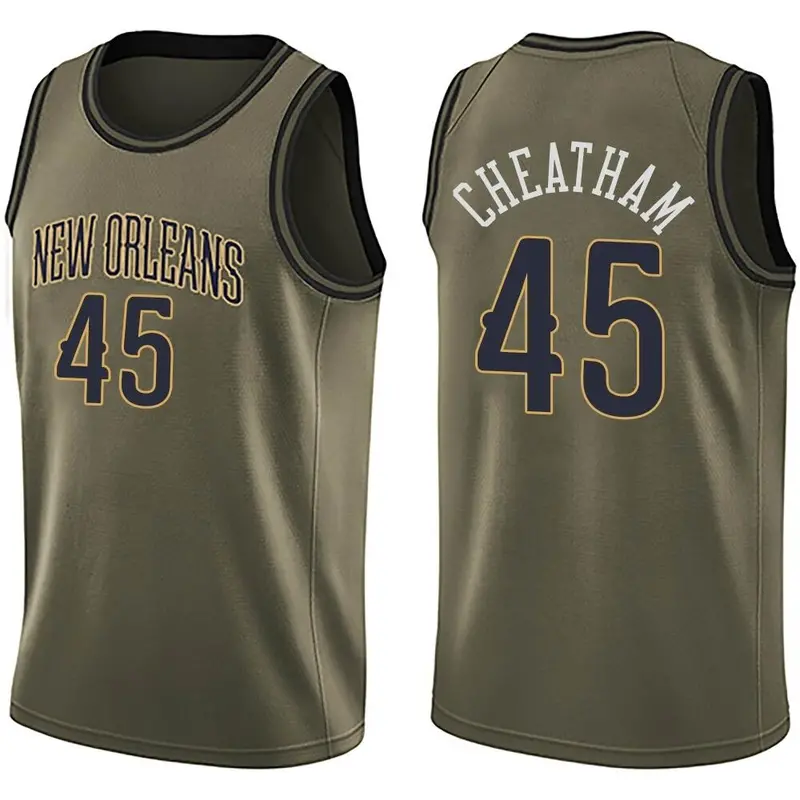 Swingman Green Zylan Cheatham Youth New Orleans Pelicans Nike Salute to Service Jersey