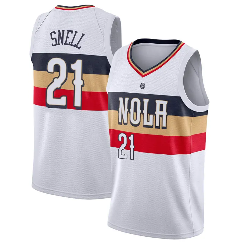 Swingman White Tony Snell Youth New Orleans Pelicans Nike 2018/19 Jersey - Earned Edition