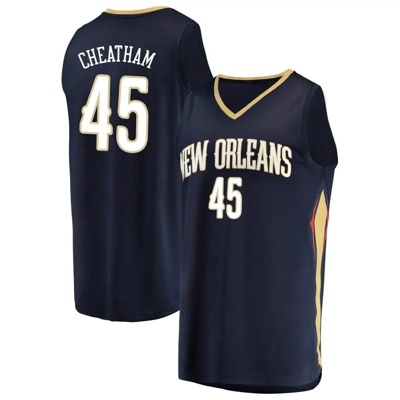 Navy Zylan Cheatham Youth New Orleans Pelicans Fanatics Branded Fast Break Jersey - Icon Edition
