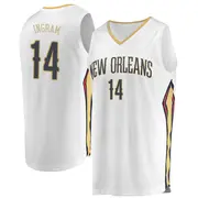 White Brandon Ingram Youth New Orleans Pelicans Fanatics Branded Fast Break Jersey - Association Edition